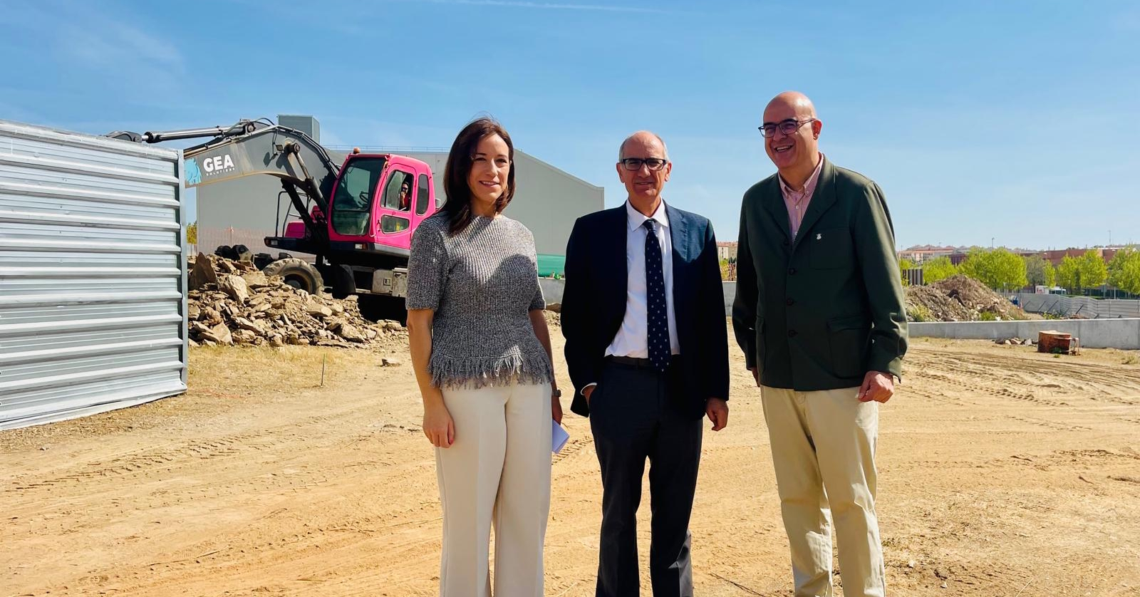 El presidente de la Diputación visita las obras del futuro Centro de Transferencia del Conocimiento