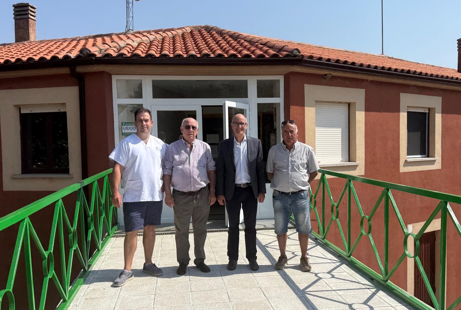 El presidente en su visita a la Residencia 